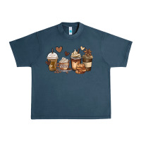 Midnight Navy melanin afro coffee cups Urban Heavy Tee - MaliasSmallBusiness