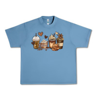 Pebble Blue melanin afro coffee cups Urban Heavy Tee - MaliasSmallBusiness