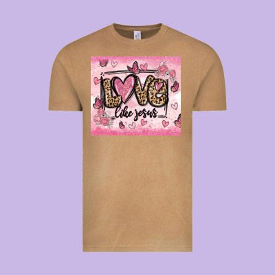 Love Like Jesus Vintage Tee Designed By Maliassmallbusiness