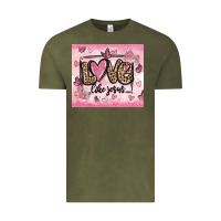 Vintage Olive love like jesus Vintage Tee - MaliasSmallBusiness