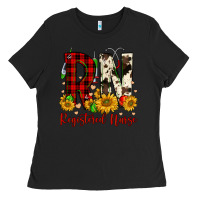Black christmas rn registered nurse Ladies Tee - FaDigitalArtStudio
