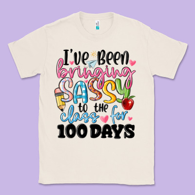 100 Days Of School Classic Tee Designed By Maliassmallbusiness