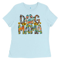 Baby Blue dog mama Ladies Tee - RacoonDesign