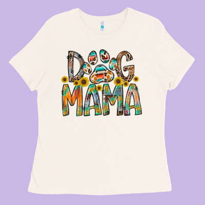 Dog Mama Ladies Tee Designed By Racoondesign