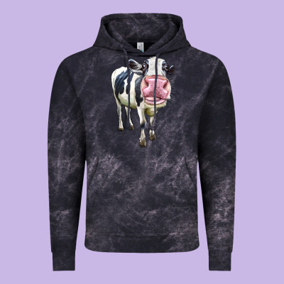 Cute Holstein Vintage Hoodie Designed By Lillyallendesigns