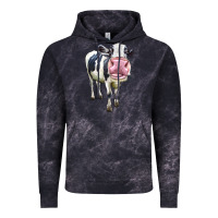 Cloud Black Cute Holstein Vintage Hoodie - LillyAllenDesigns