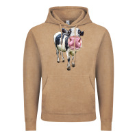 Vintage Coffee Cute Holstein Vintage Hoodie - LillyAllenDesigns