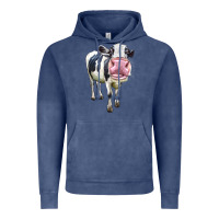 Vintage Denim Cute Holstein Vintage Hoodie - LillyAllenDesigns