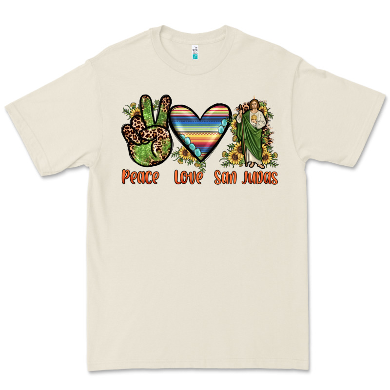 Peace Love San Judas Premium Tee by JahusDesignShop | Teevron
