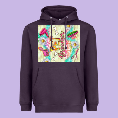 Pet Groomer Heavyweight Hoodie Designed By Tumblerdesignbyshophia