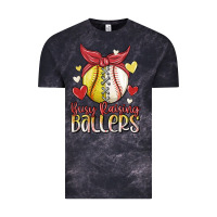 Cloud Black busy raising ballers Vintage Tee - MaliasSmallBusiness