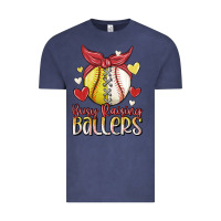 Vintage Denim busy raising ballers Vintage Tee - MaliasSmallBusiness