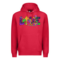 Cardinal mardi gras love Premium Hoodie - JahusDesignShop