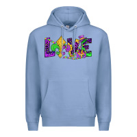 Colony Blue mardi gras love Premium Hoodie - JahusDesignShop