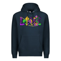 Navy mardi gras love Premium Hoodie - JahusDesignShop