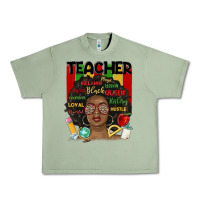 Oil Green black woman teacher Urban Heavy Tee - MaliasSmallBusiness
