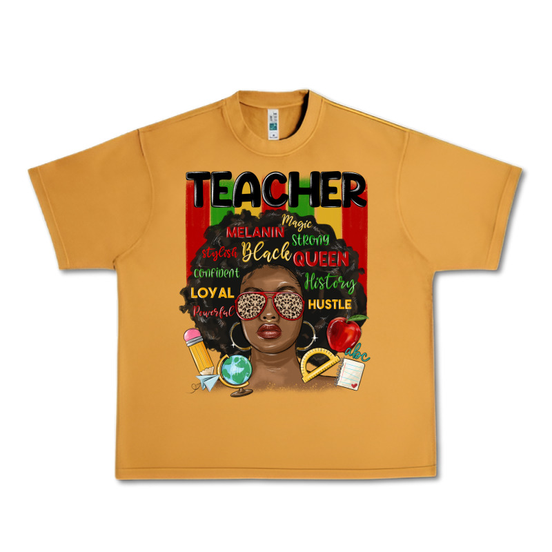 Black Woman Teacher Urban Heavy Tee by MaliasSmallBusiness | Teevron