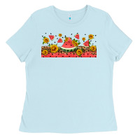 Baby Blue watermelon libbey cup Ladies Tee - HRA Design Shop