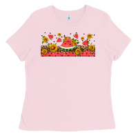 Bubblegum Pink watermelon libbey cup Ladies Tee - HRA Design Shop