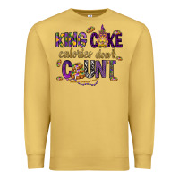 Antique Gold King cake calories don't count Premium Sweatshirt - HowdyJamesFarm