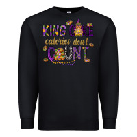 Black King cake calories don't count Premium Sweatshirt - HowdyJamesFarm