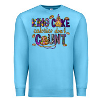 Ocean Blue King cake calories don't count Premium Sweatshirt - HowdyJamesFarm