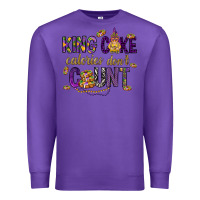 Purple King cake calories don't count Premium Sweatshirt - HowdyJamesFarm