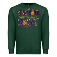 Sports Green King cake calories don't count Premium Sweatshirt - HowdyJamesFarm