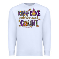 White King cake calories don't count Premium Sweatshirt - HowdyJamesFarm