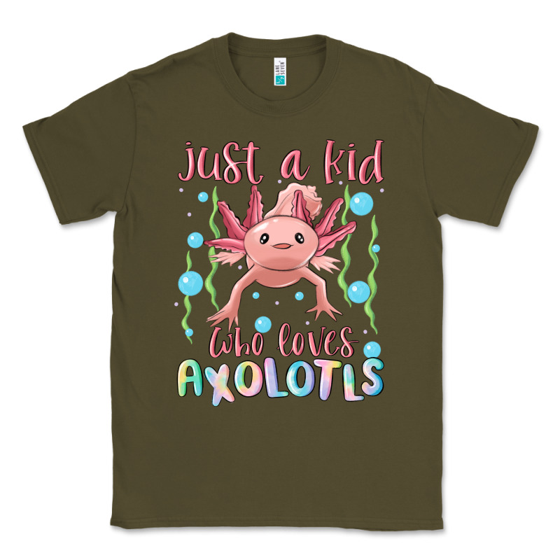 Just A Kid Who Loves Axolotls Classic Tee by MaliasSmallBusiness | Teevron