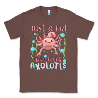 Chestnut just a kid who loves axolotls Classic Tee - MaliasSmallBusiness
