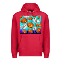 Cardinal halloween pumpkins with ghosts Premium Hoodie - TumblerDesignByShophia