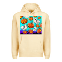Pina Colada halloween pumpkins with ghosts Premium Hoodie - TumblerDesignByShophia