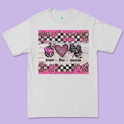 Peace Love Racing Premium Tee Designed By Jahusdesignshop