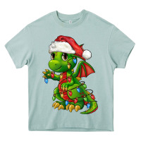 Christmas Cute Dragon Heavy Core Tee | Teevron
