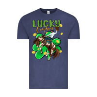 Vintage Denim lucky cowboy Vintage Tee - MaliasSmallBusiness