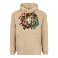 Mushroom Cowboy wild and free western Heavyweight Hoodie - HowdyJamesFarm