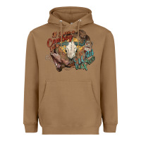 Toasted Coconut Cowboy wild and free western Heavyweight Hoodie - HowdyJamesFarm