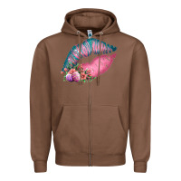 Chestnut Eared Turquoise Pink Easter Lips Zipper Hoodie - Bettercallsaul
