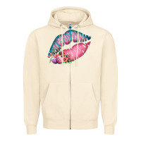 Sandshell Eared Turquoise Pink Easter Lips Zipper Hoodie - Bettercallsaul