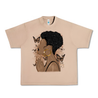Burro black woman praying Urban Heavy Tee - MaliasSmallBusiness
