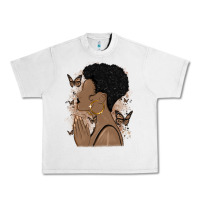 Lunar Rock black woman praying Urban Heavy Tee - MaliasSmallBusiness