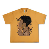 Peanut Butter black woman praying Urban Heavy Tee - MaliasSmallBusiness