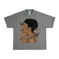 Tornado black woman praying Urban Heavy Tee - MaliasSmallBusiness