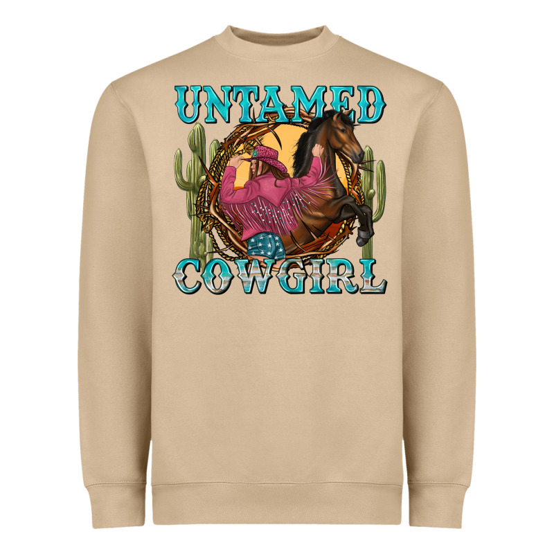 Untamed Cowgirl Heavyweight Sweatshirt by NancyCooperArtShop | Teevron