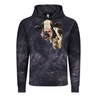 Cloud Black Cute Holstein Heifer Vintage Hoodie - LillyAllenDesigns
