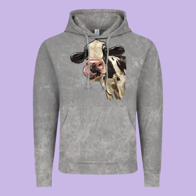 Cute Holstein Heifer Vintage Hoodie Designed By Lillyallendesigns