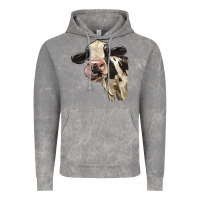 Cloud Rock Cute Holstein Heifer Vintage Hoodie - LillyAllenDesigns