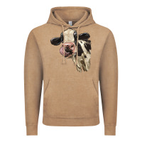 Vintage Coffee Cute Holstein Heifer Vintage Hoodie - LillyAllenDesigns