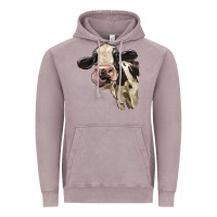 Vintage Zinc Cute Holstein Heifer Vintage Hoodie - LillyAllenDesigns